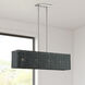 Weavington 4 Light 7.75 inch Brushed Nickel Large Linear Chandelier Ceiling Light, Large