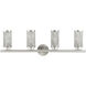 Industro 4 Light 36 inch Brushed Nickel Vanity Sconce Wall Light