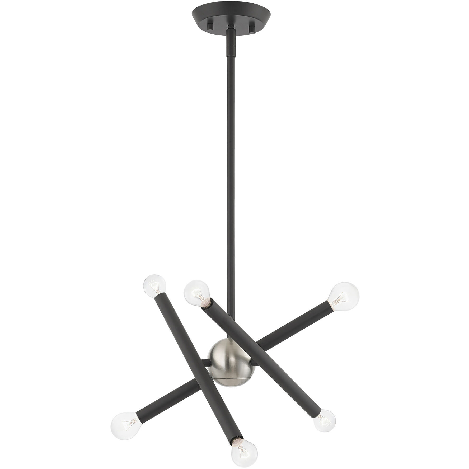 Soho 6 Light 12.5 inch Scandinavian Gray Chandelier Ceiling Light