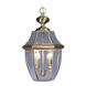 Monterey 2 Light 11 inch Antique Brass Outdoor Pendant Lantern