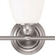 Somerville 3 Light 23 inch Brushed Nickel Vanity Sconce Wall Light