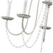 Alessia 5 Light 24 inch Brushed Nickel Chandelier Ceiling Light