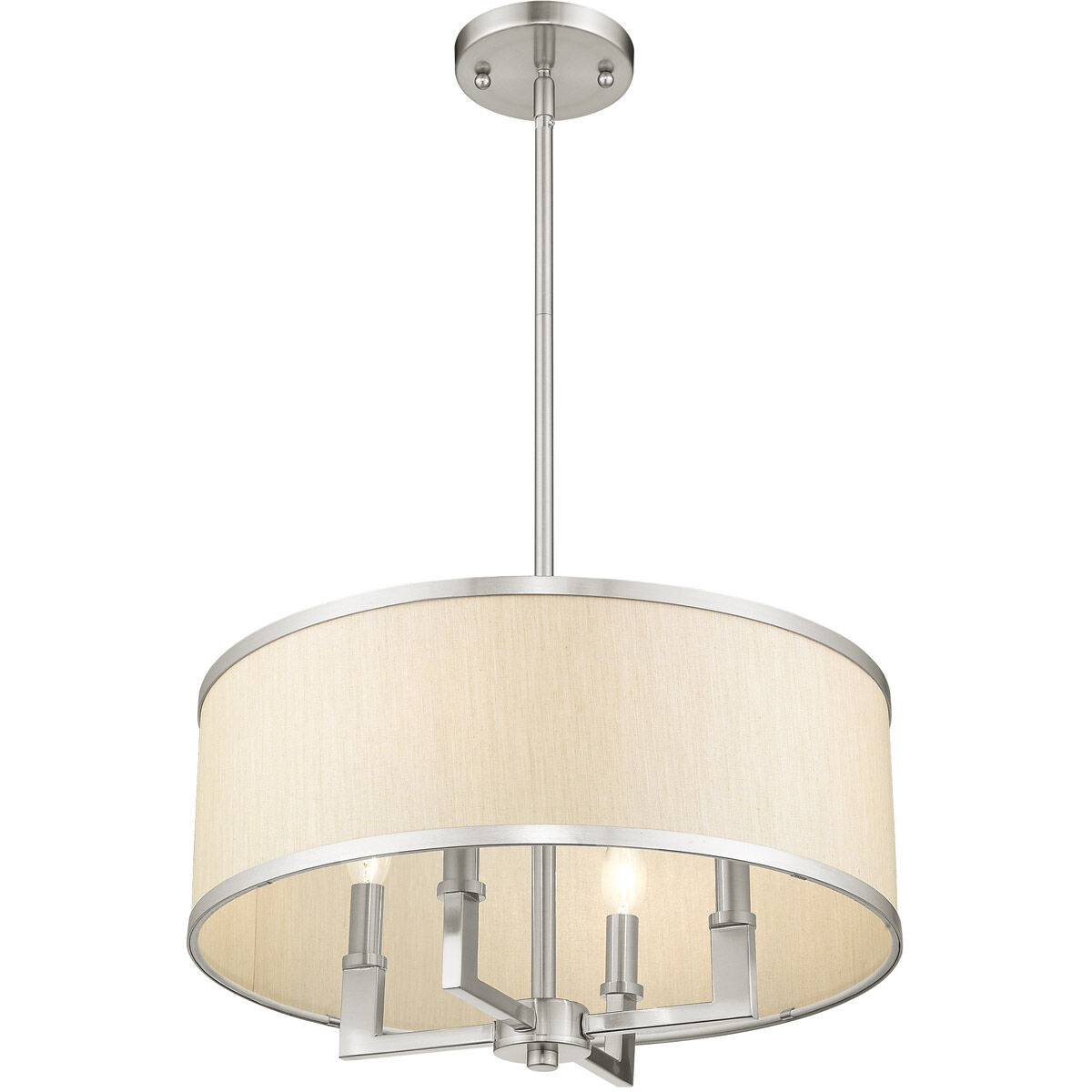 Park Ridge 4 Light 18 inch Brushed Nickel Chandelier Ceiling Light