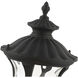 Oxford 1 Light 16 inch Textured Black Outdoor Post Top Lantern