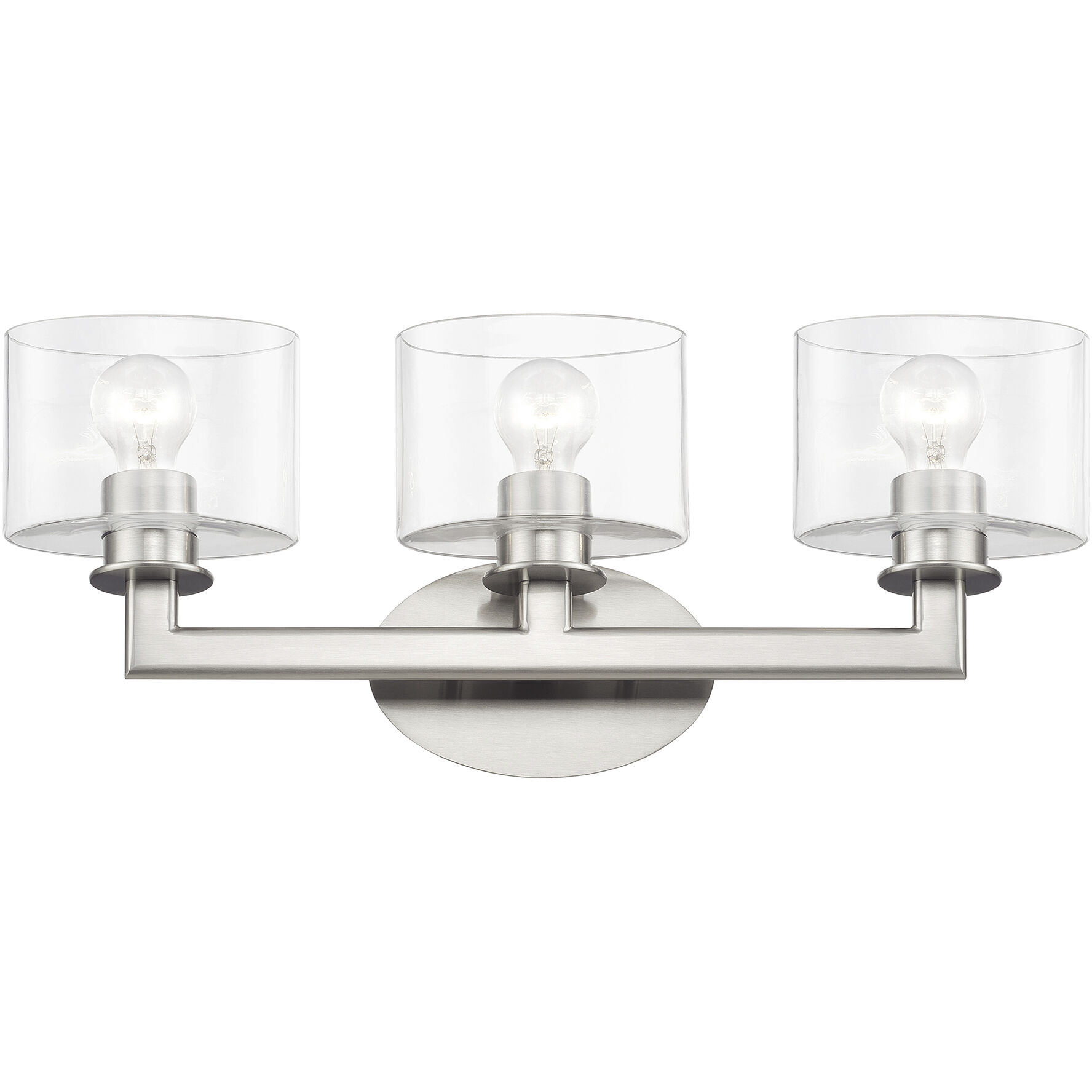 Bernardino 3 Light 23.75 inch Brushed Nickel Vanity Wall Sconce Wall Light