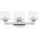 Bernardino 3 Light 23.75 inch Brushed Nickel Vanity Wall Sconce Wall Light