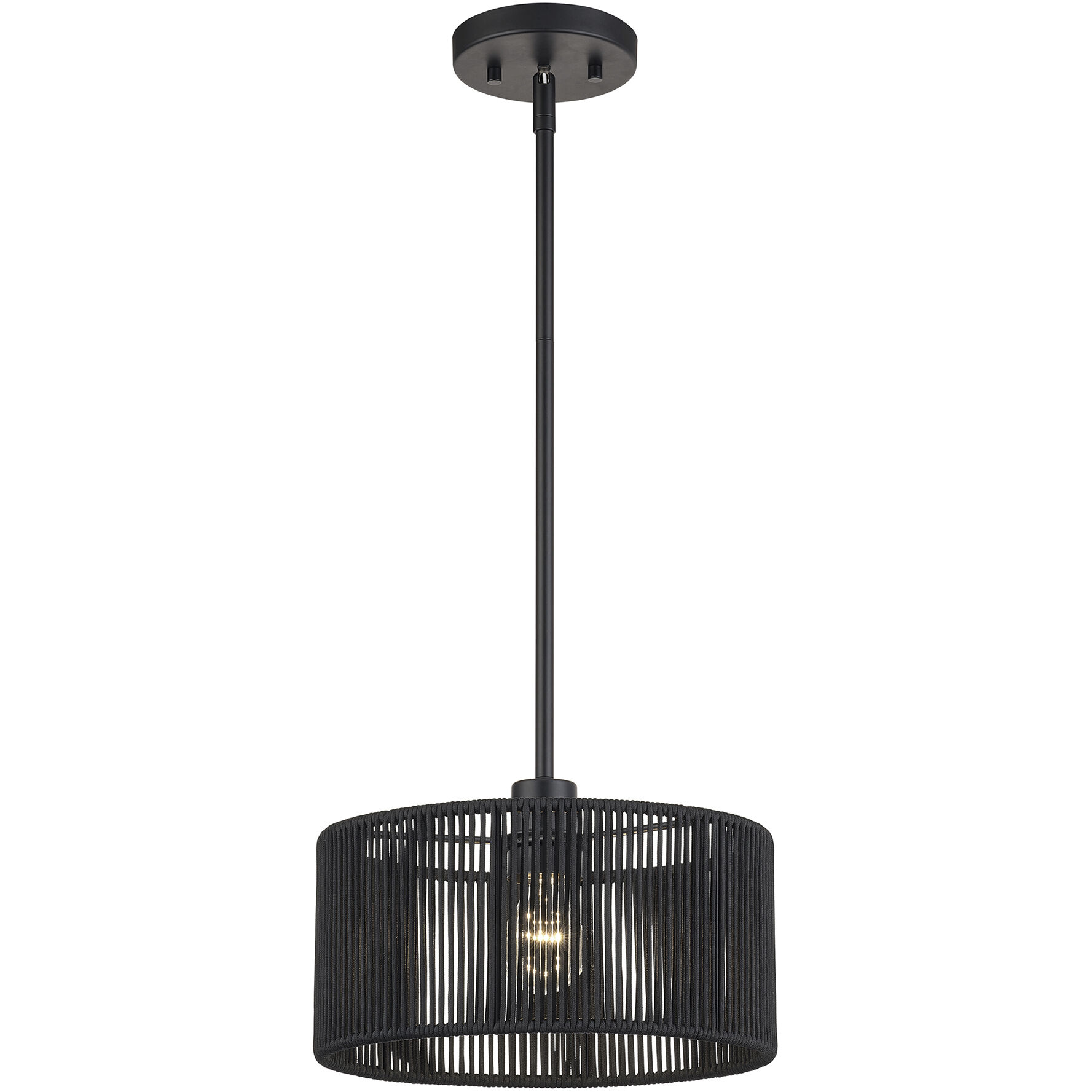 Acordia 1 Light 12 inch Black Pendant Ceiling Light