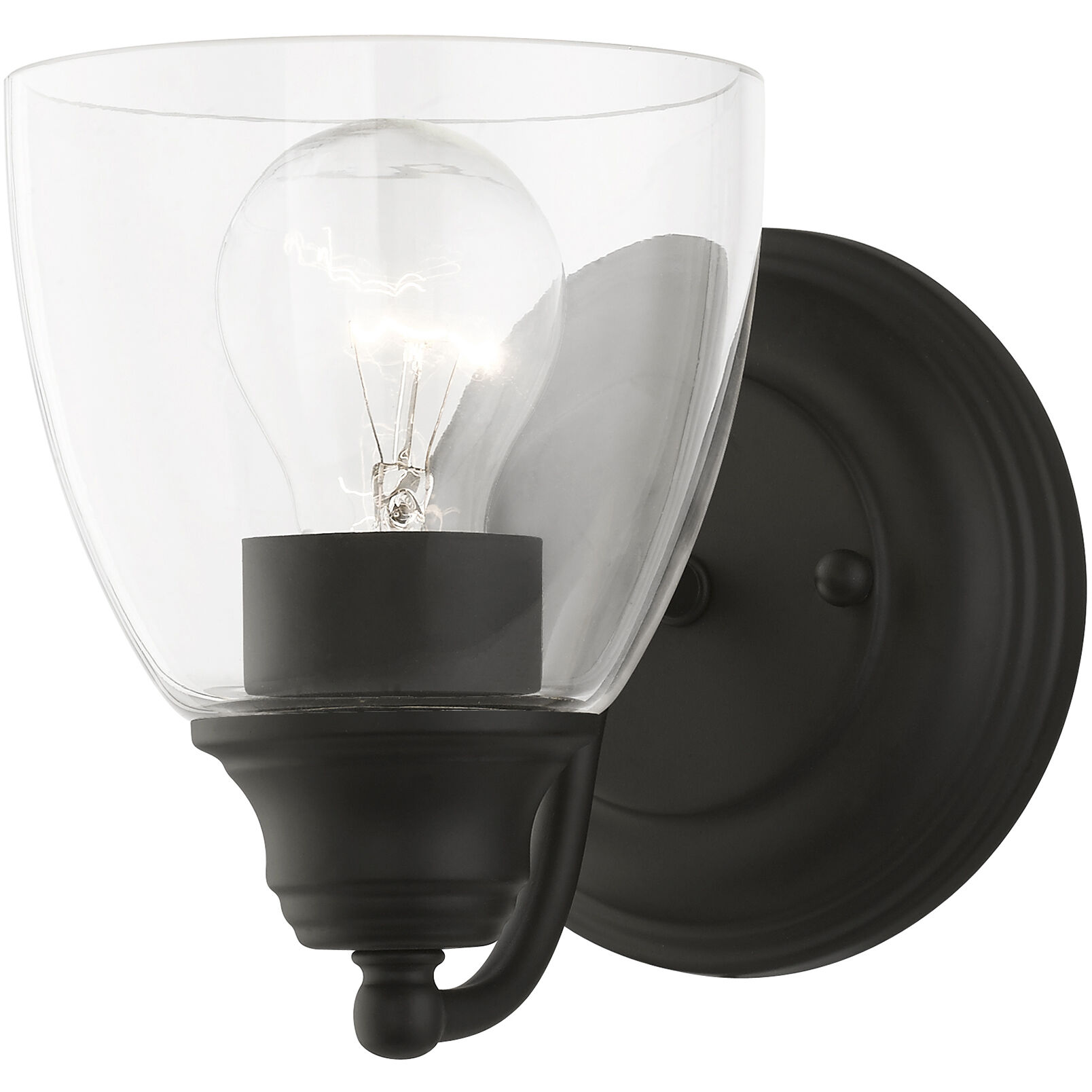 Montgomery 1 Light 5 inch Black Vanity Sconce Wall Light