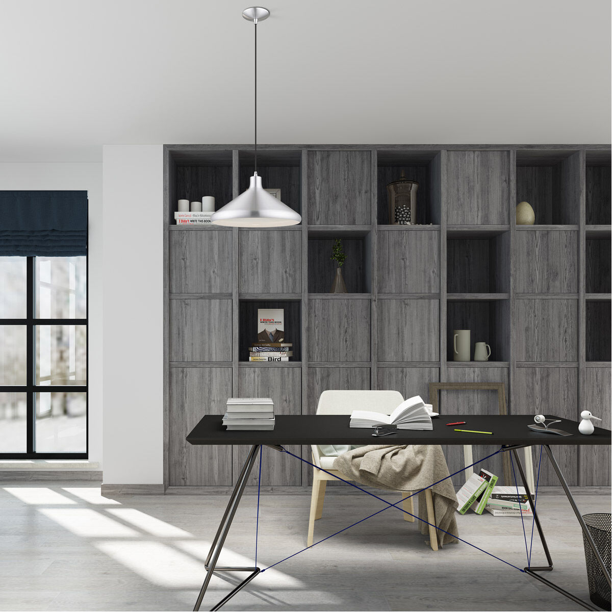 Allison 1 Light 15 inch Brushed Aluminum Mini Pendant Ceiling Light