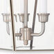 Westover 3 Light 23.25 inch Brushed Nickel Outdoor Wall Lantern