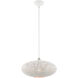 Charlton 1 Light 16 inch White with Brushed Nickel Accents Pendant Ceiling Light