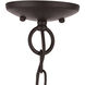 Aria 3 Light 13 inch Bronze Convertible Chandelier / Semi Flush Ceiling Light
