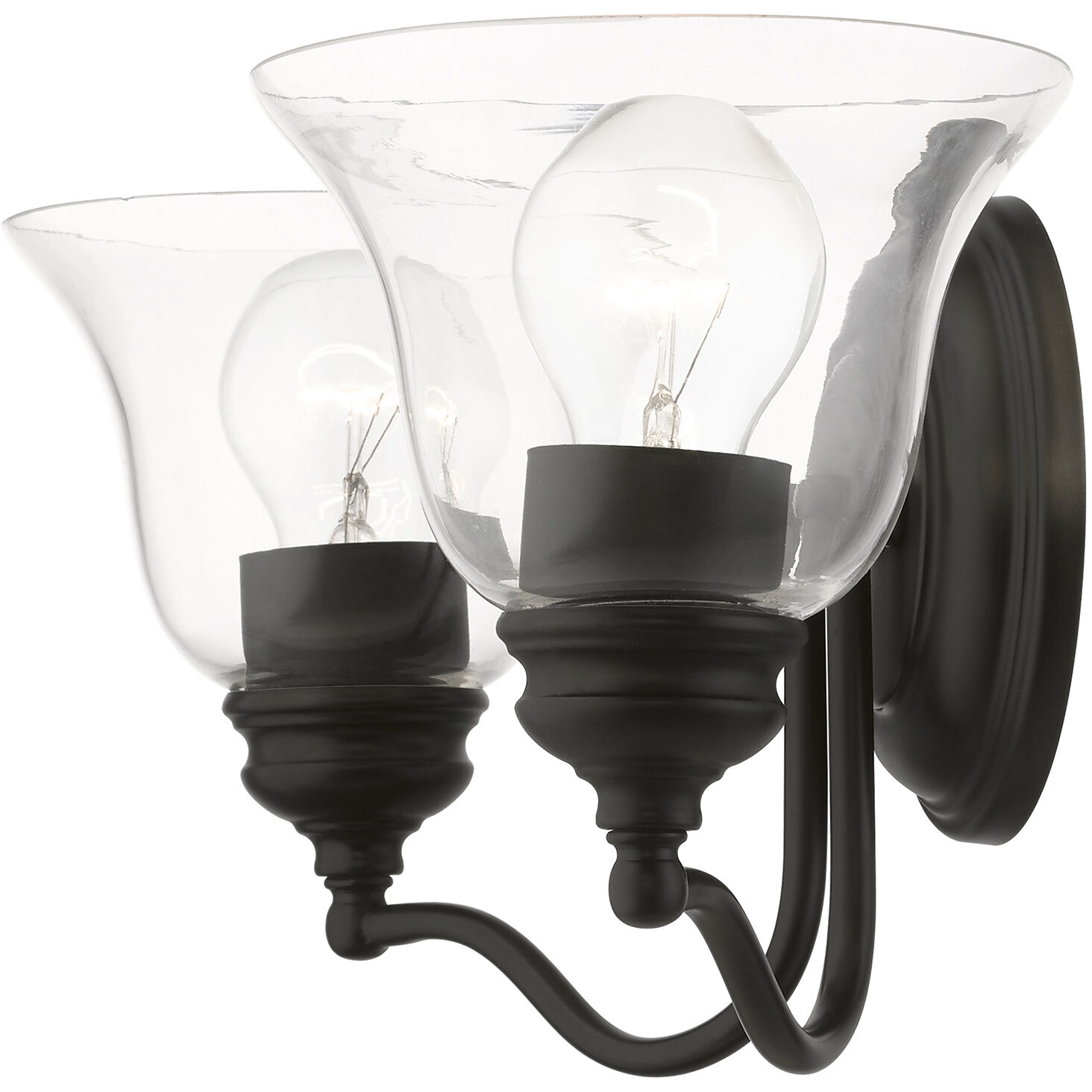 Moreland 2 Light 15 inch Black Vanity Sconce Wall Light