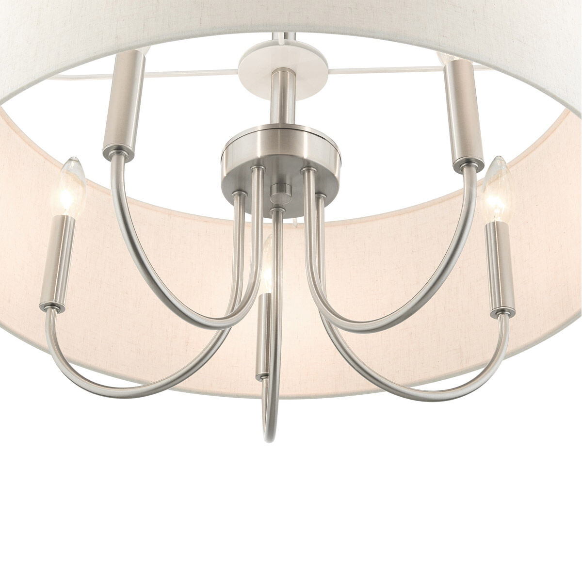 Blossom 5 Light 22 inch Brushed Nickel Pendant Chandelier Ceiling Light