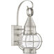 Newburyport 1 Light 14 inch Brushed Nickel Outdoor Wall Lantern