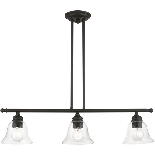 46487 Livex Lighting 46487-04 Moreland 3 Light 30 inch Black Linear ...