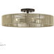 Goldiemesh 4 Light 22 inch English Bronze Semi Flush Mount Ceiling Light, Extra Large