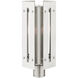 Utrecht 1 Light 20 inch Brushed Nickel Accents Outdoor Post Top Lantern