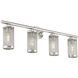 Industro 4 Light 36 inch Brushed Nickel Vanity Sconce Wall Light