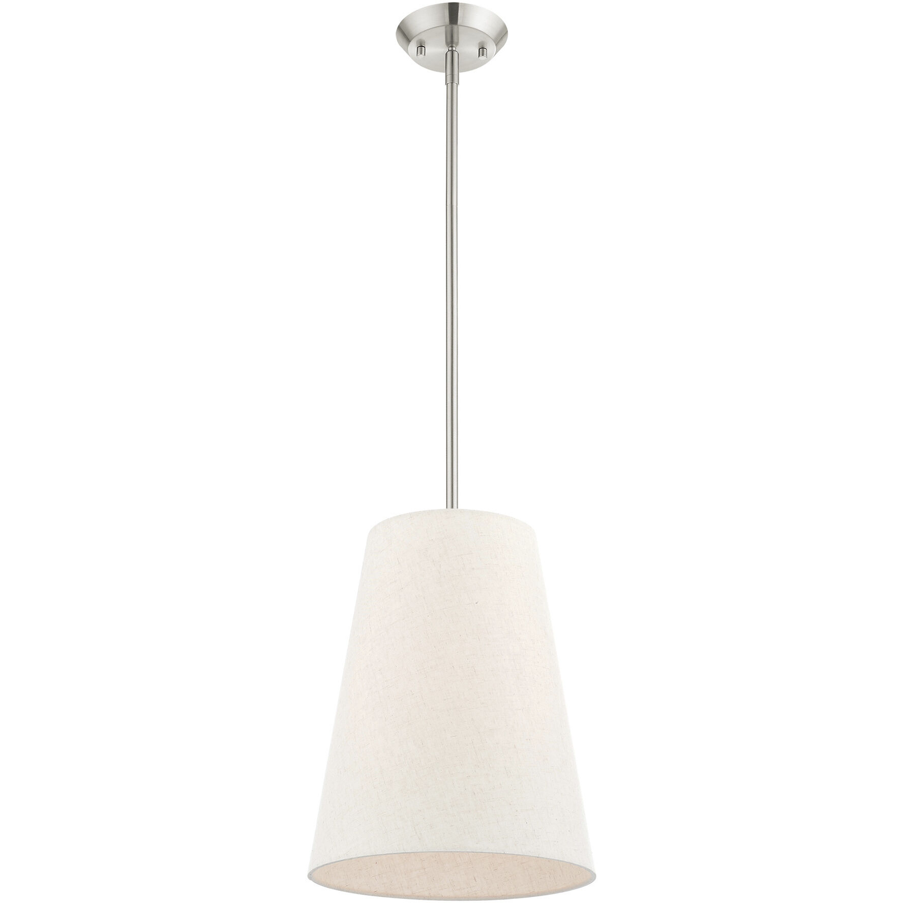 Prato 1 Light 11 inch Brushed Nickel Pendant Ceiling Light
