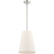 Prato 1 Light 11 inch Brushed Nickel Pendant Ceiling Light