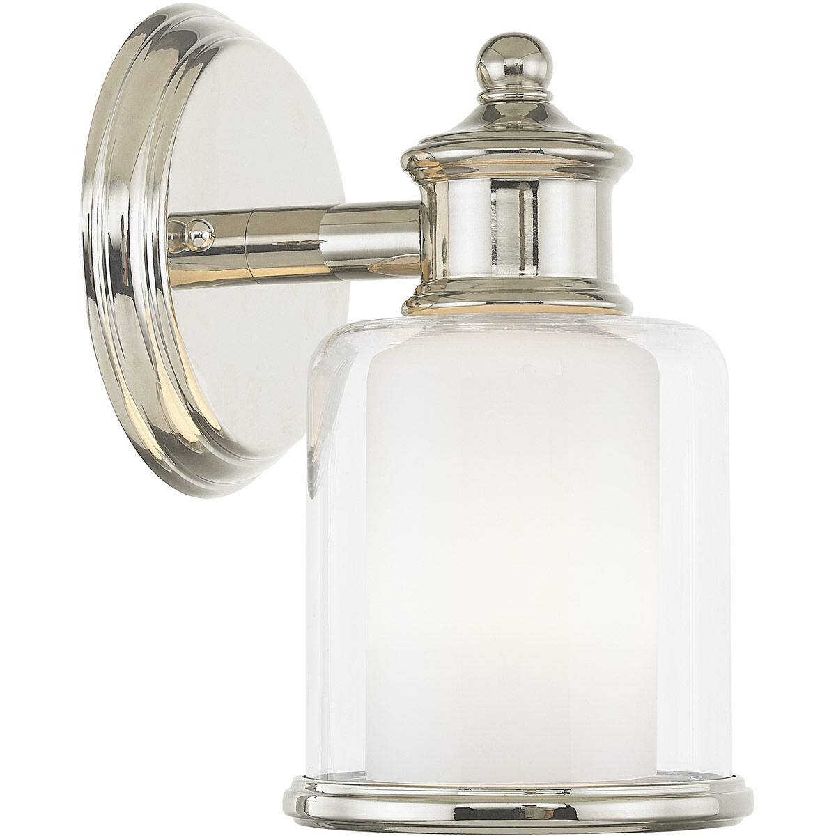 Middlebush 1 Light 6 inch Polished Nickel Wall Sconce Wall Light