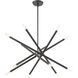 Soho 12 Light 28 inch Scandinavian Gray Chandelier Ceiling Light 