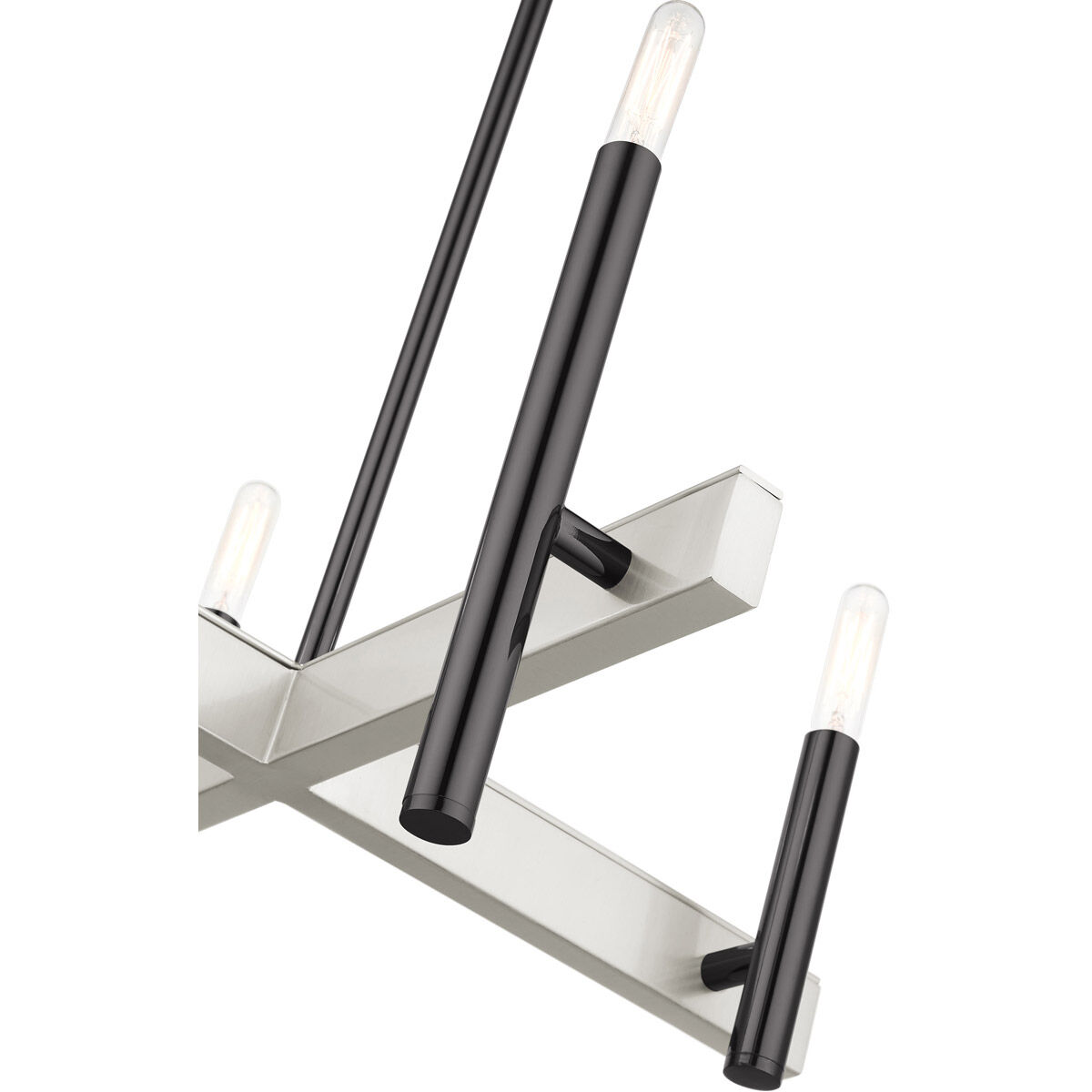 Denmark 4 Light 20 inch Black Chrome Chandelier Ceiling Light