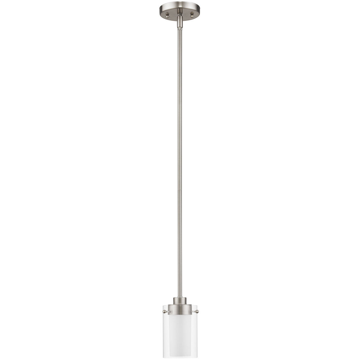 Manhattan 1 Light 5 inch Brushed Nickel Mini Pendant Ceiling Light
