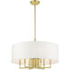 Meridian 7 Light 24 inch Satin Brass Pendant Chandelier Ceiling Light
