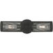 Industro 2 Light 5 inch Black with Brushed Nickel Accents Sconce Wall Light