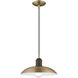 Allison 1 Light 13 inch Antique Brass Mini Pendant Ceiling Light