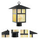 Montclair Mission 1 Light 18 inch Bronze Outdoor Post Top Lantern