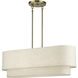 Manorwood 4 Light 36 inch Antique Brass Linear Chandelier Ceiling Light, Large