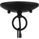 Milania 4 Light 13 inch Black with Brushed Nickel Accents Convertible Semi Flush/Chandelier Ceiling Light