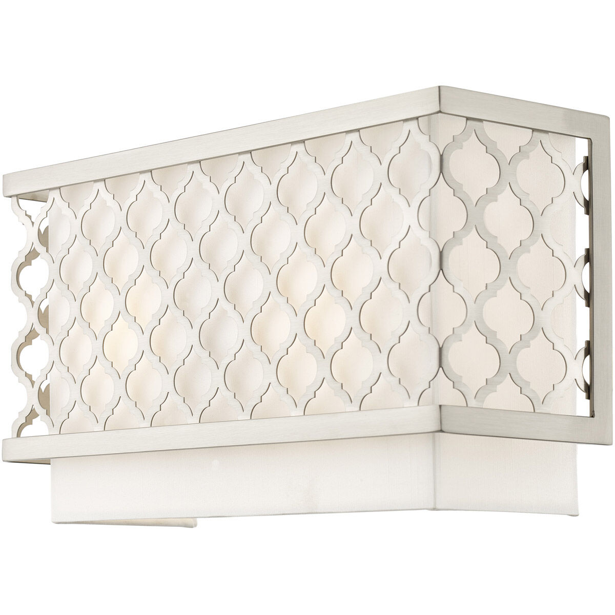 Arabesque 2 Light 13 inch Brushed Nickel ADA ADA Wall Sconce Wall Light