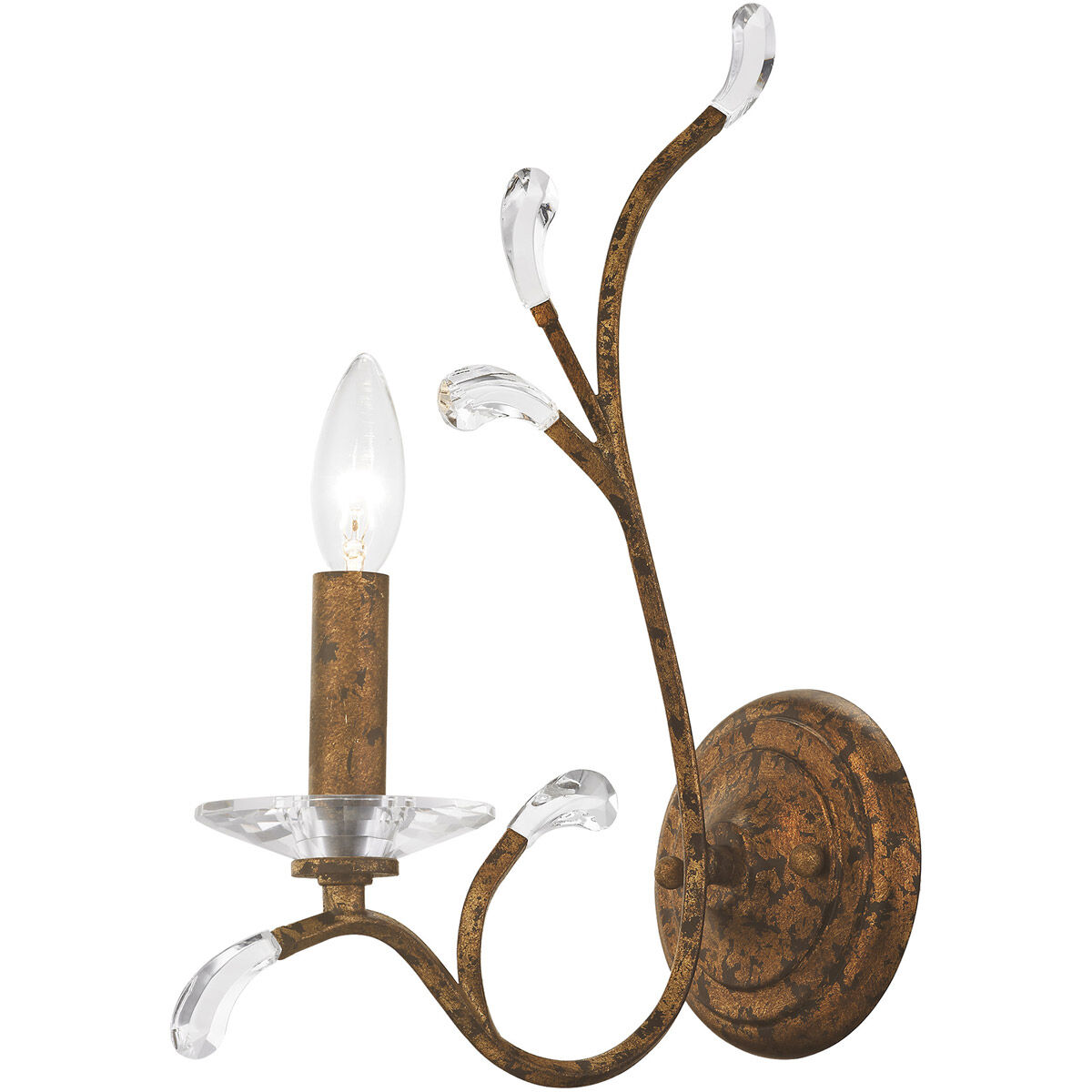 Serafina 1 Light 5 inch Hand Applied Venetian Golden Bronze Wall Sconce Wall Light