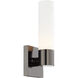 Aero ADA Wall Sconce Wall Light in Black Chrome