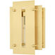 Utrecht 1 Light 10 inch Satin Brass Outdoor Wall Lantern