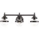 Oldwick 3 Light 24 inch Polished Black Chrome Vanity Sconce Wall Light