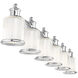 Middlebush 6 Light 55 inch Polished Nickel Vanity Sconce Wall Light