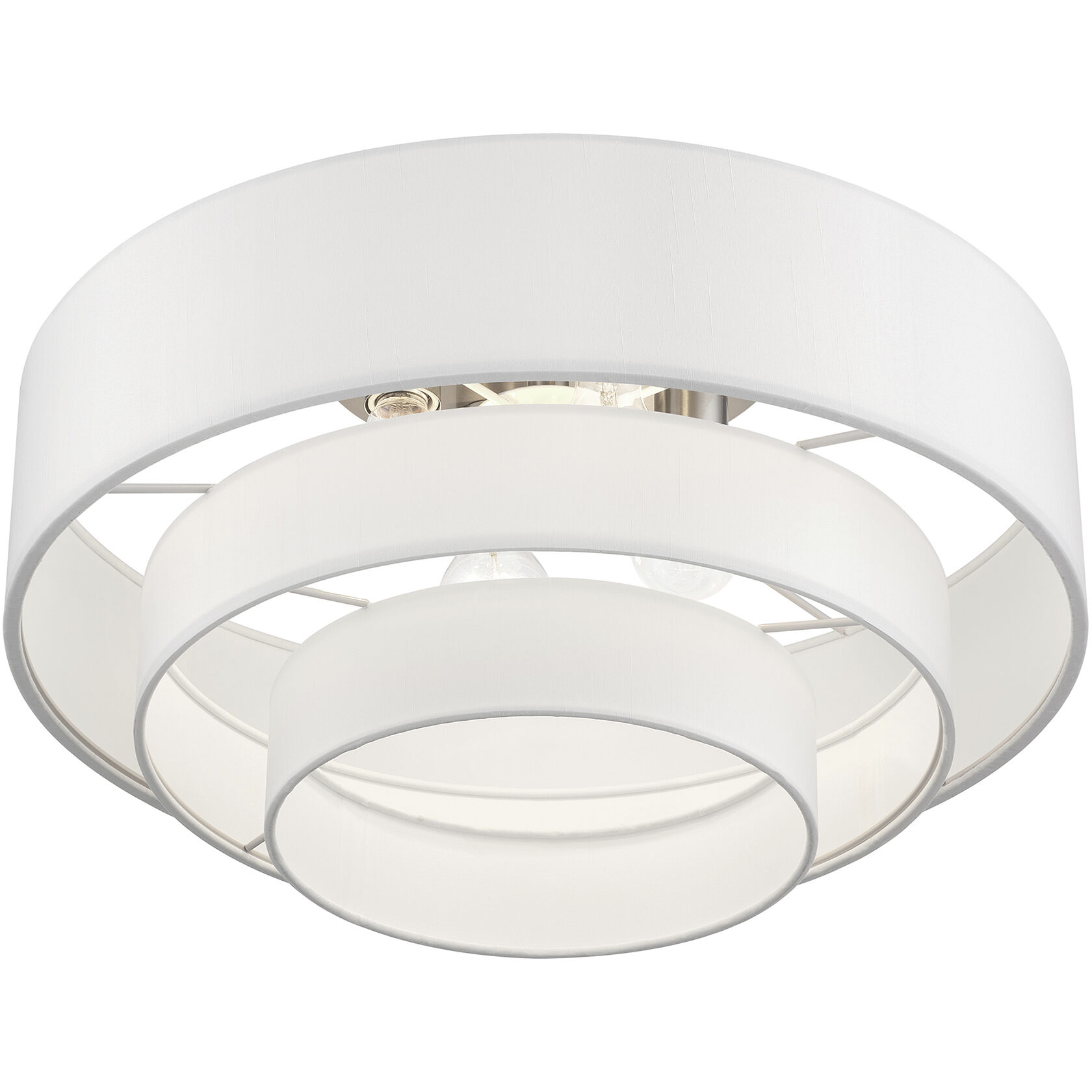 Manorwood 4 Light 21 inch Brushed Nickel Semi-Flush Ceiling Light