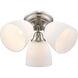 Somerville 3 Light 14 inch Brushed Nickel Semi-Flush Mount Ceiling Light