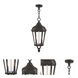 Morgan 2 Light 9 inch Textured Black Outdoor Pendant Lantern