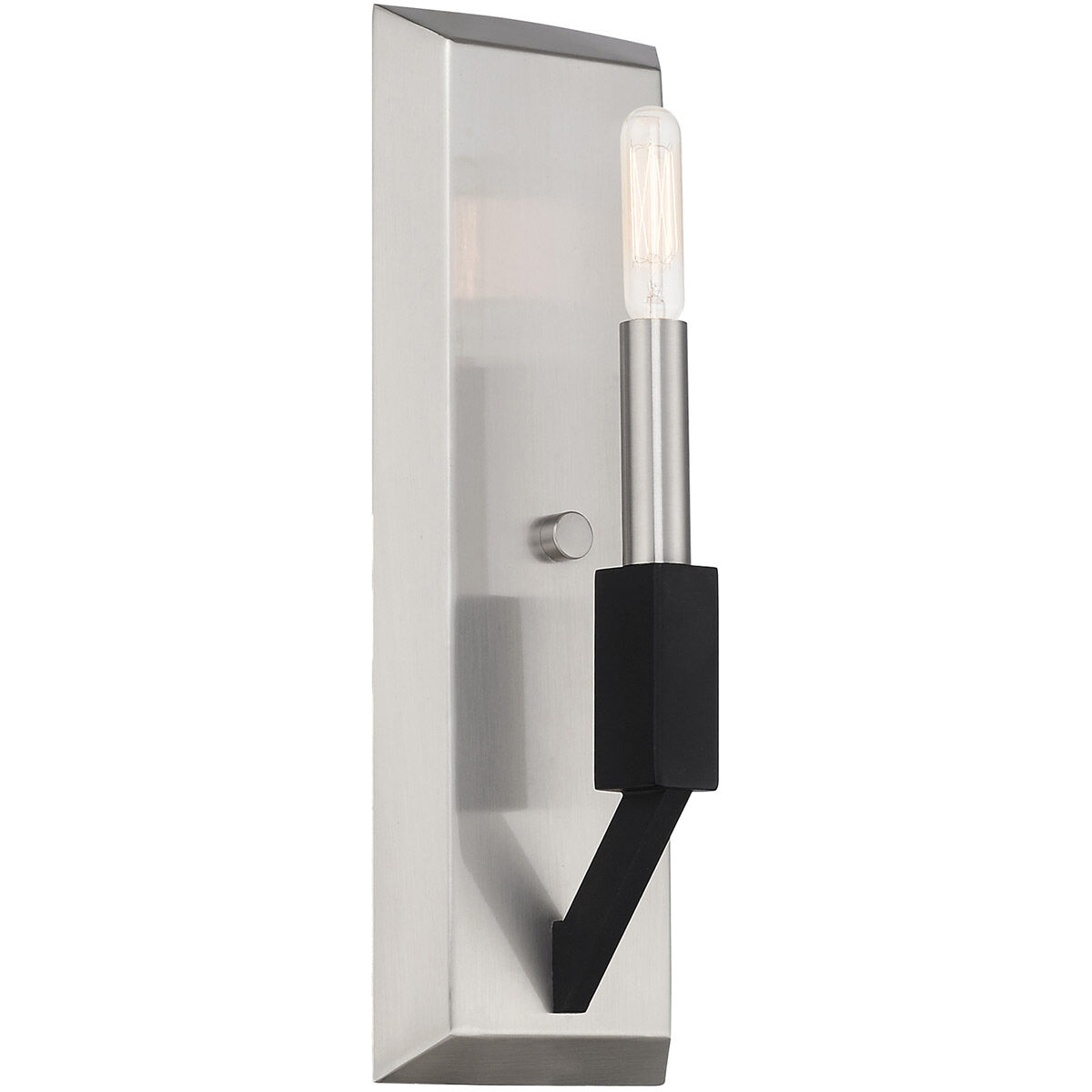 Beckett 1 Light 5 inch Brushed Nickel & Black ADA ADA Wall Sconce Wall Light