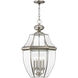 Monterey 4 Light 16 inch Brushed Nickel Outdoor Pendant Lantern