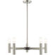 Copenhagen 5 Light 25 inch Brushed Nickel Chandelier Ceiling Light