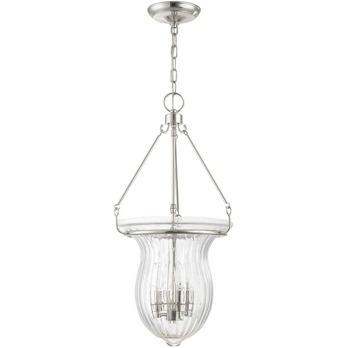 Andover 4 Light 14 inch Polished Nickel Pendant Ceiling Light