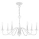 Windsor 7 Light 28 inch Antique White Chandelier Ceiling Light