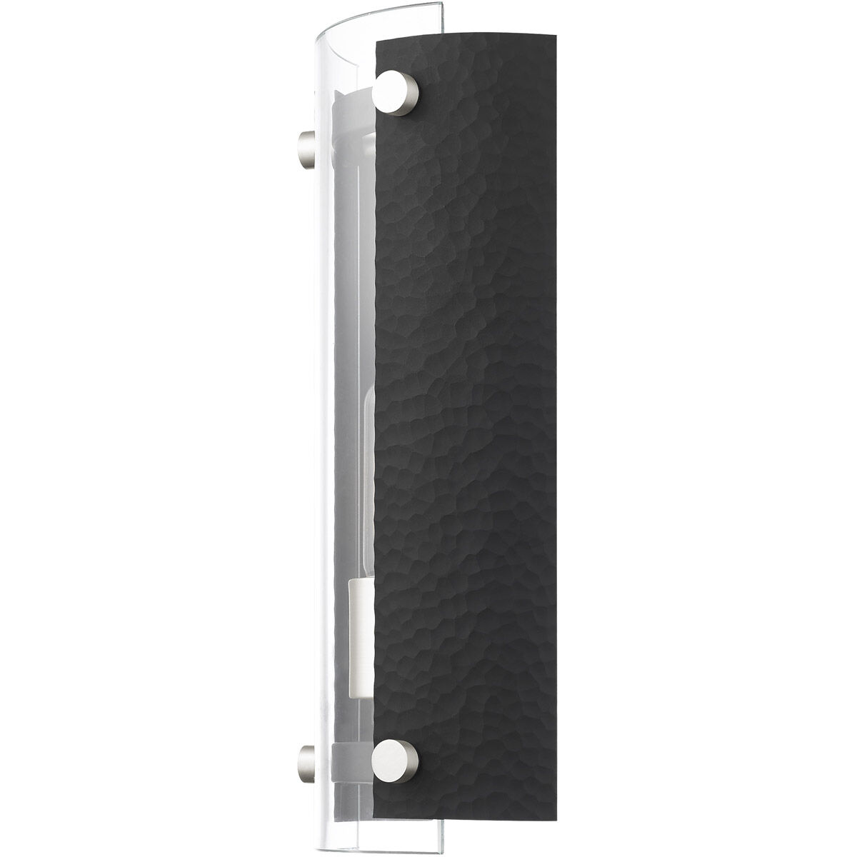 Barcelona 1 Light 6 inch Black with Brushed Nickel Accents ADA Sconce Wall Light